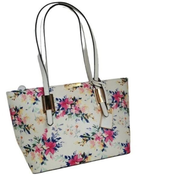 Aldo Floral Shoulder Bag Handbag Purse Satchel Vegan Leather WOMEN'S WOMAN'S - Picture 16 of 16
